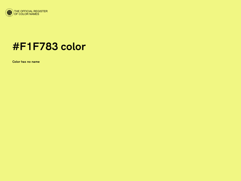 #F1F783 color image