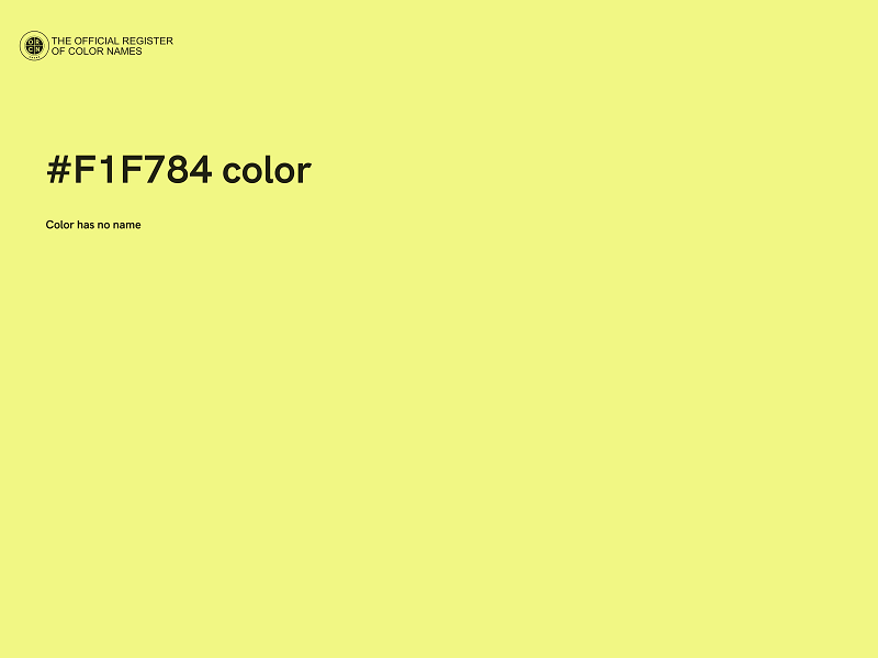 #F1F784 color image