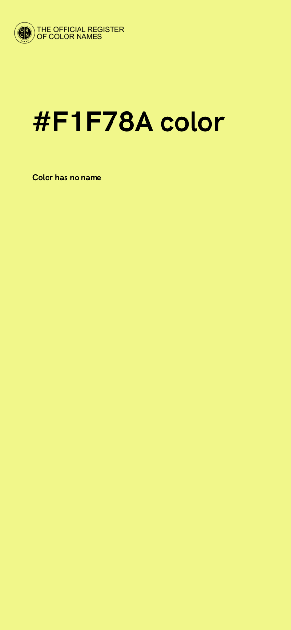#F1F78A color image