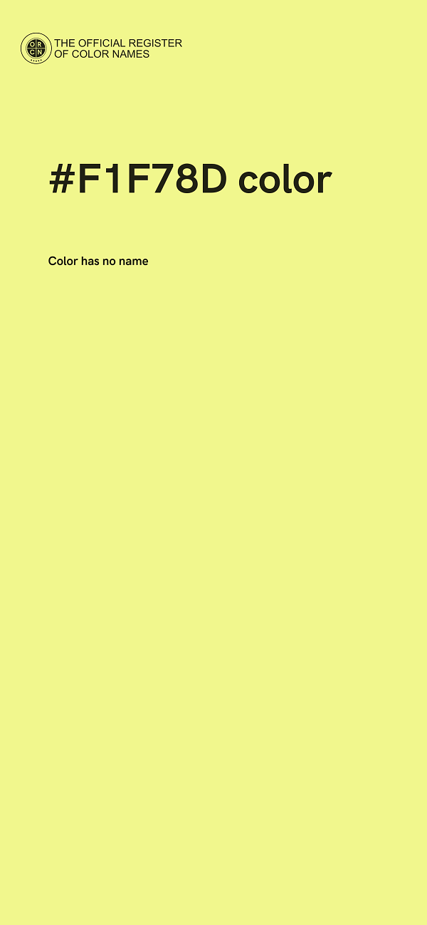 #F1F78D color image