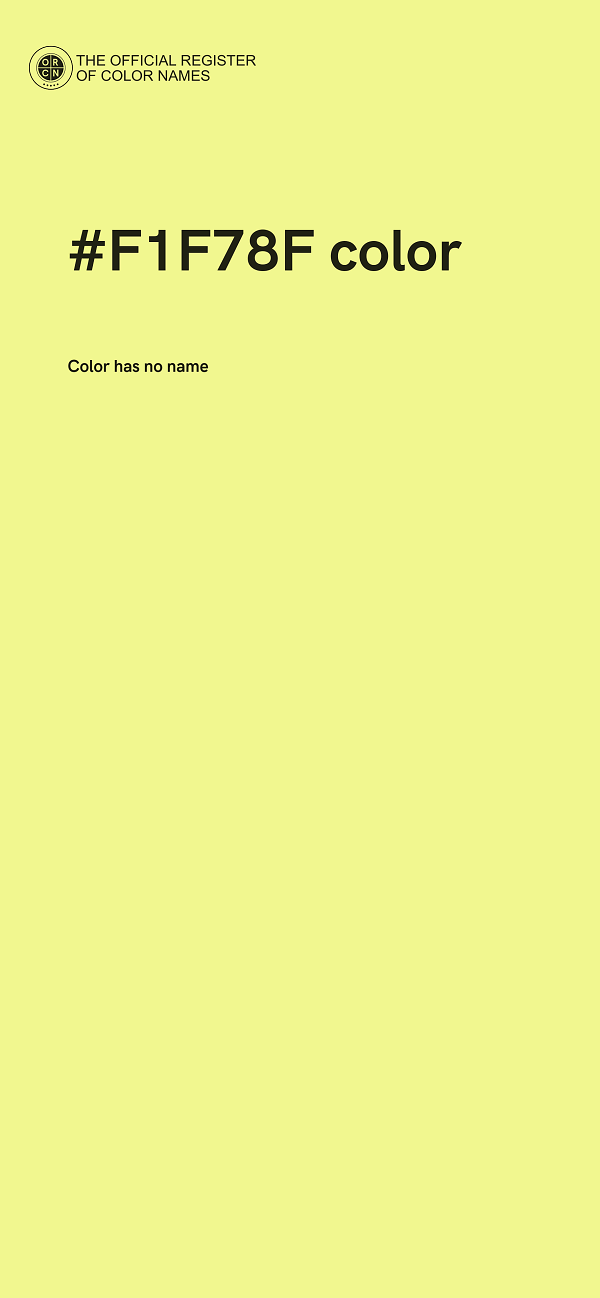 #F1F78F color image