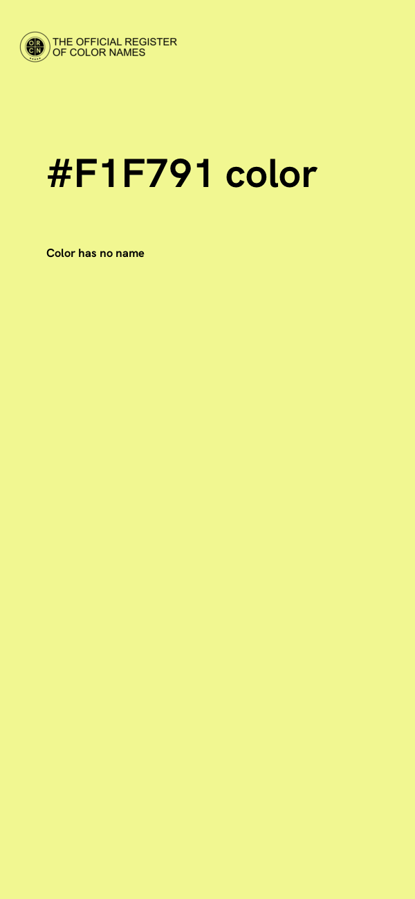 #F1F791 color image