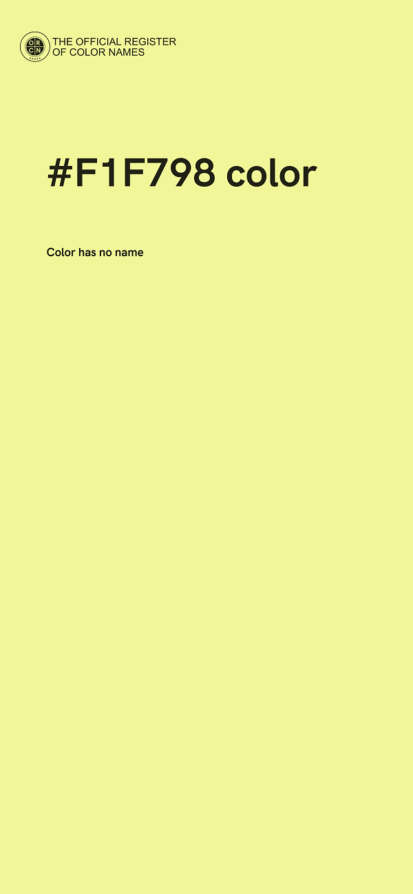 #F1F798 color image