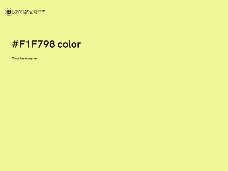 #F1F798 color image