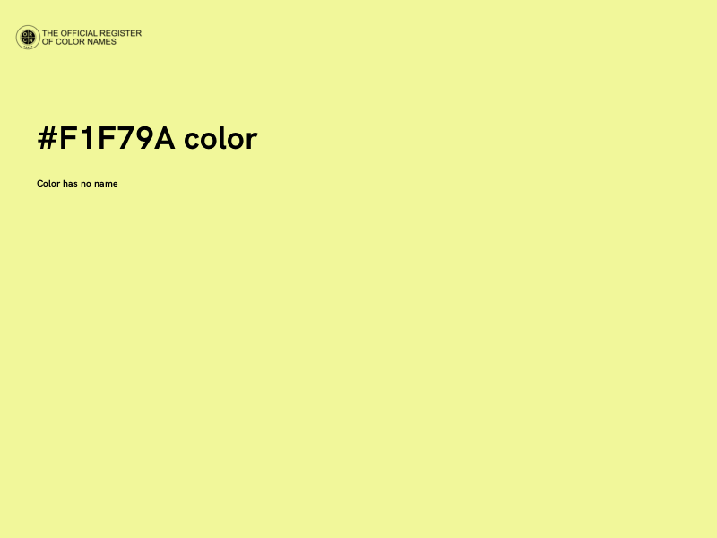#F1F79A color image