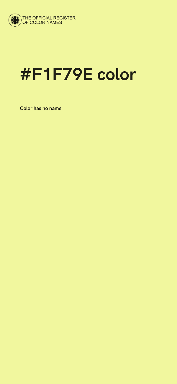 #F1F79E color image