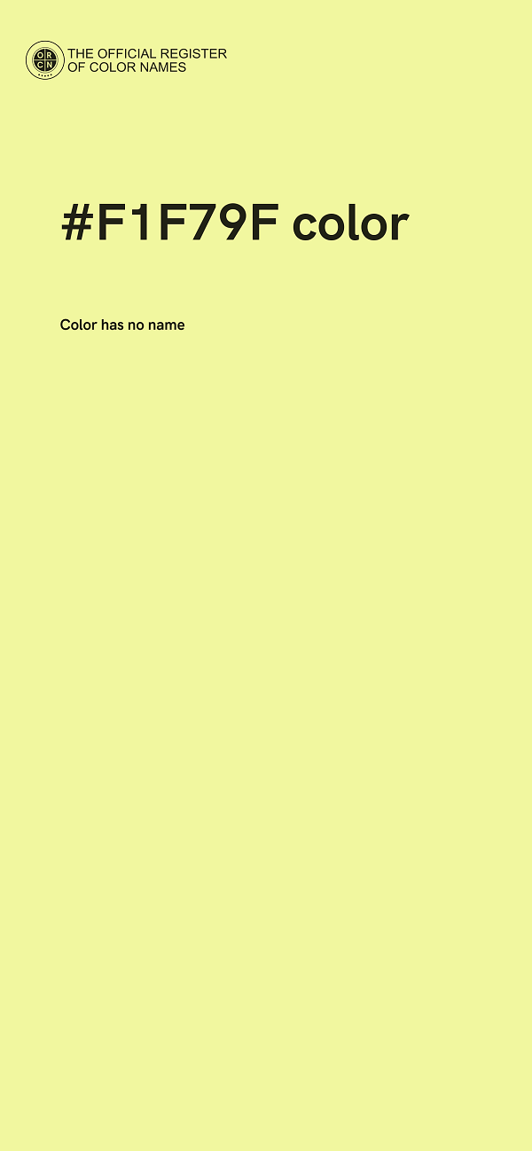 #F1F79F color image