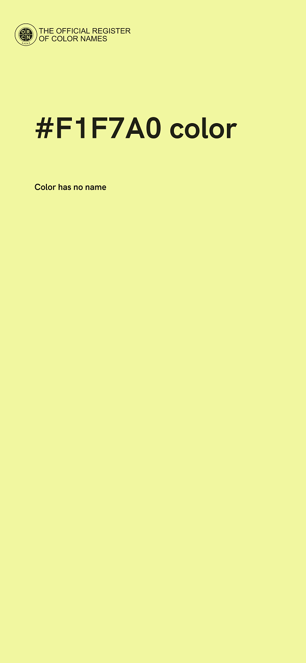 #F1F7A0 color image