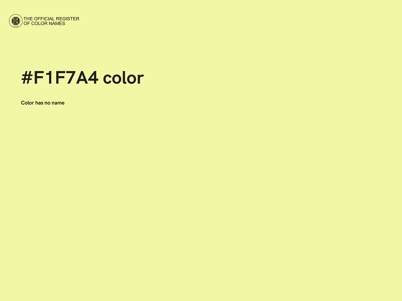 #F1F7A4 color image