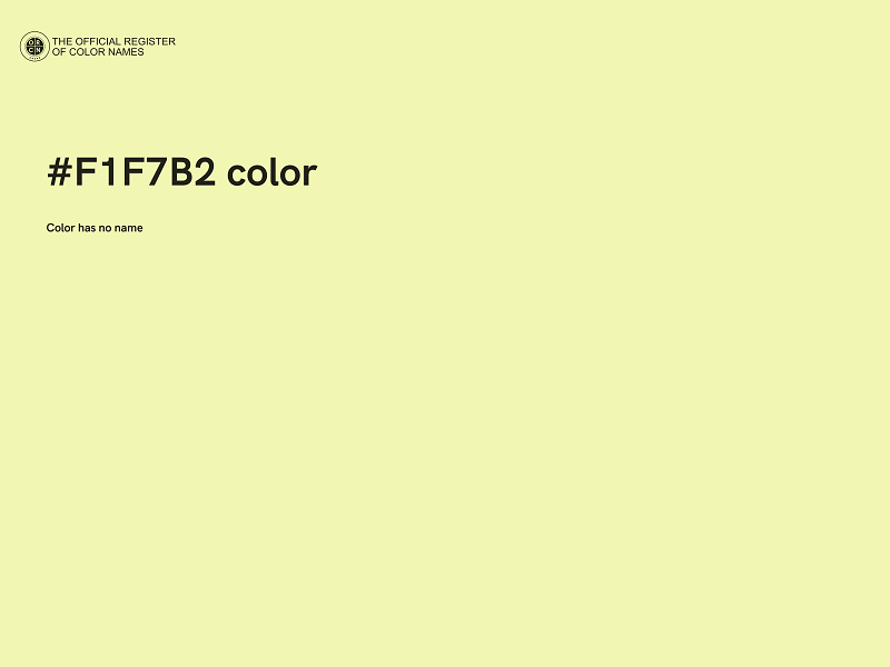 #F1F7B2 color image