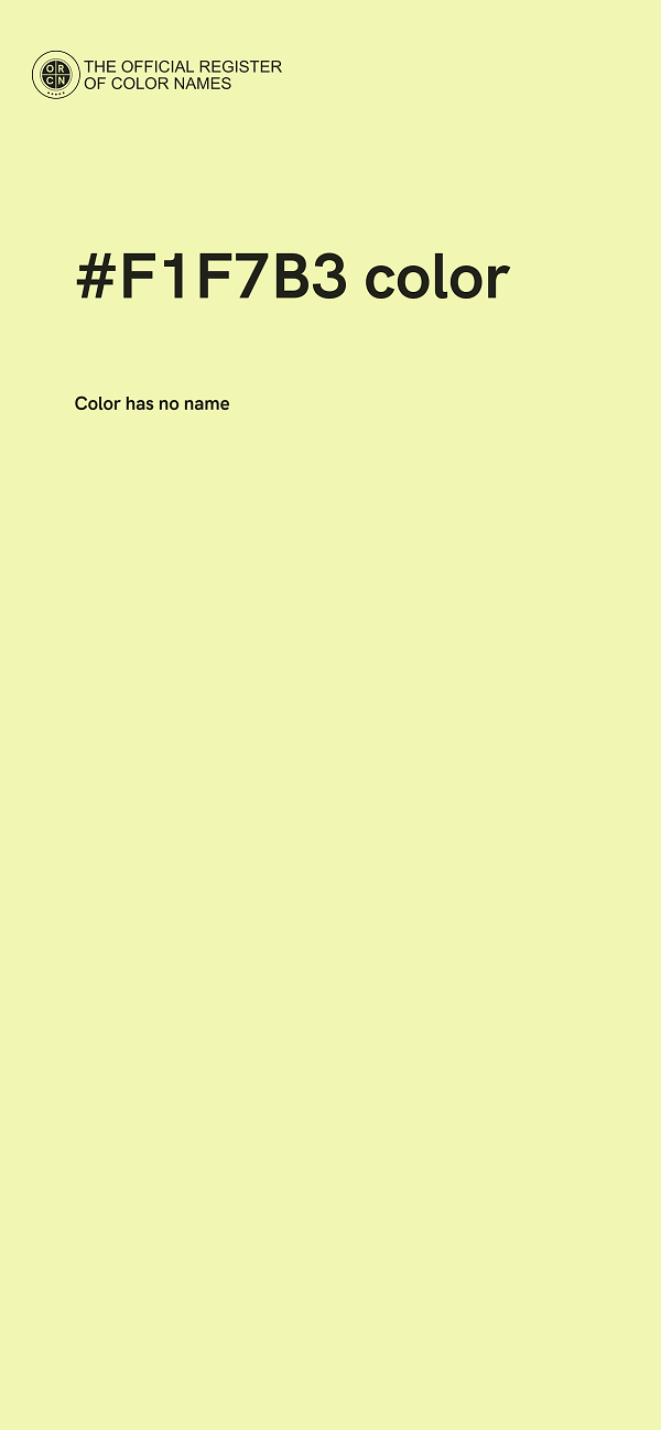 #F1F7B3 color image