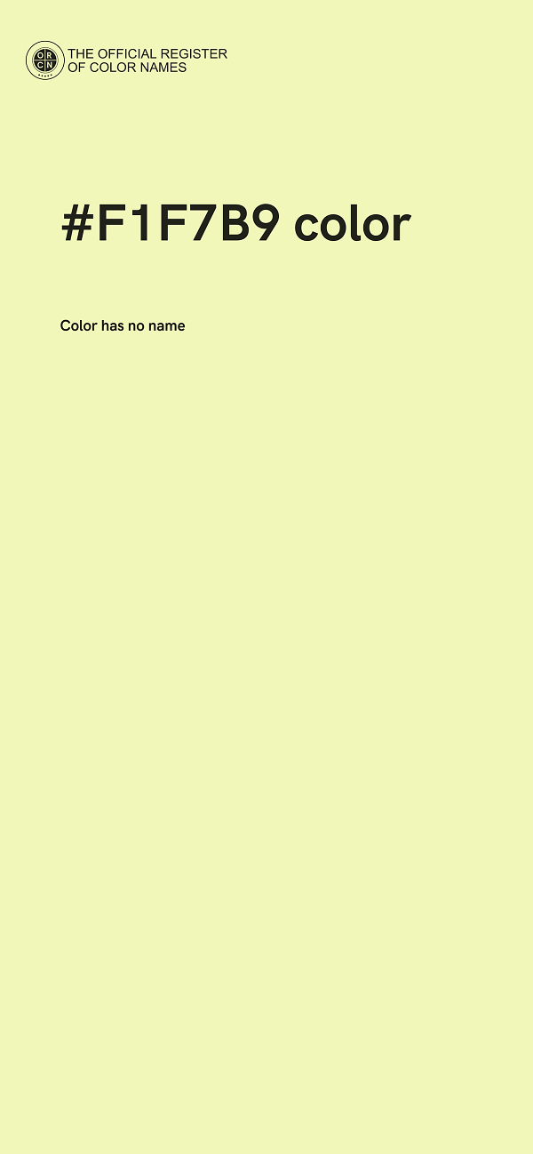 #F1F7B9 color image