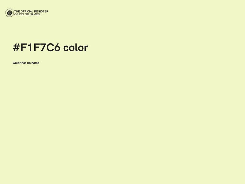 #F1F7C6 color image