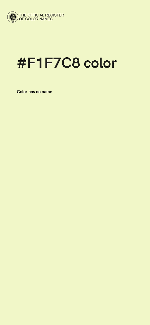 #F1F7C8 color image