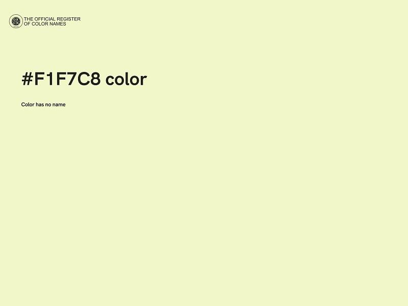 #F1F7C8 color image