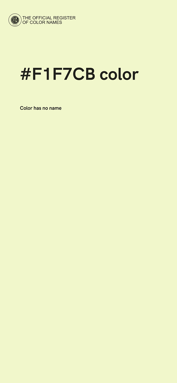 #F1F7CB color image