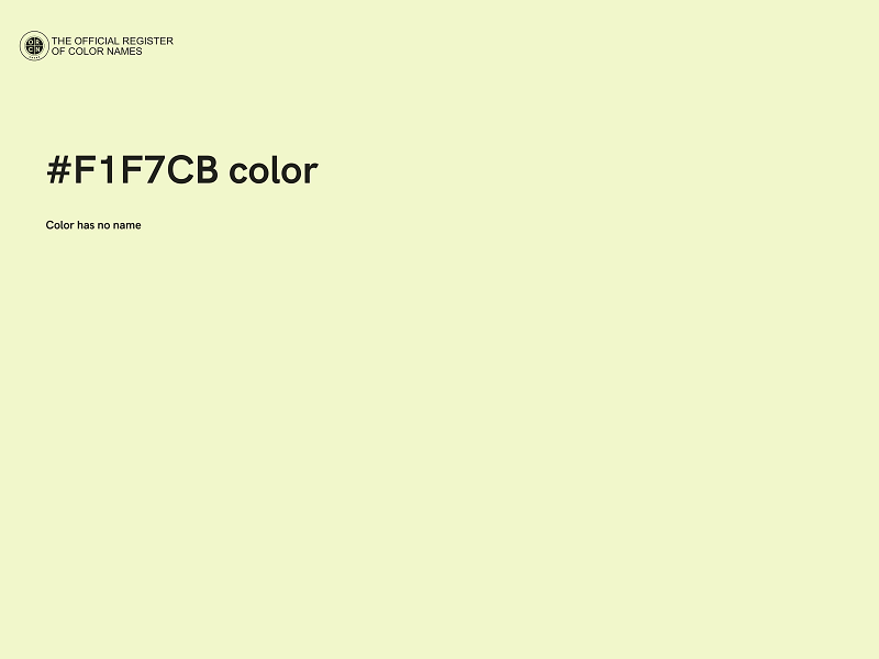 #F1F7CB color image