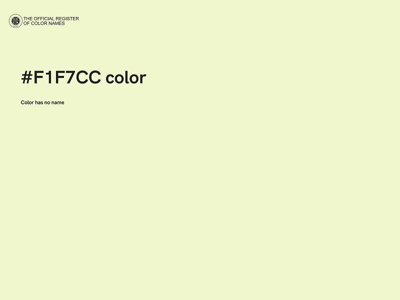 #F1F7CC color image