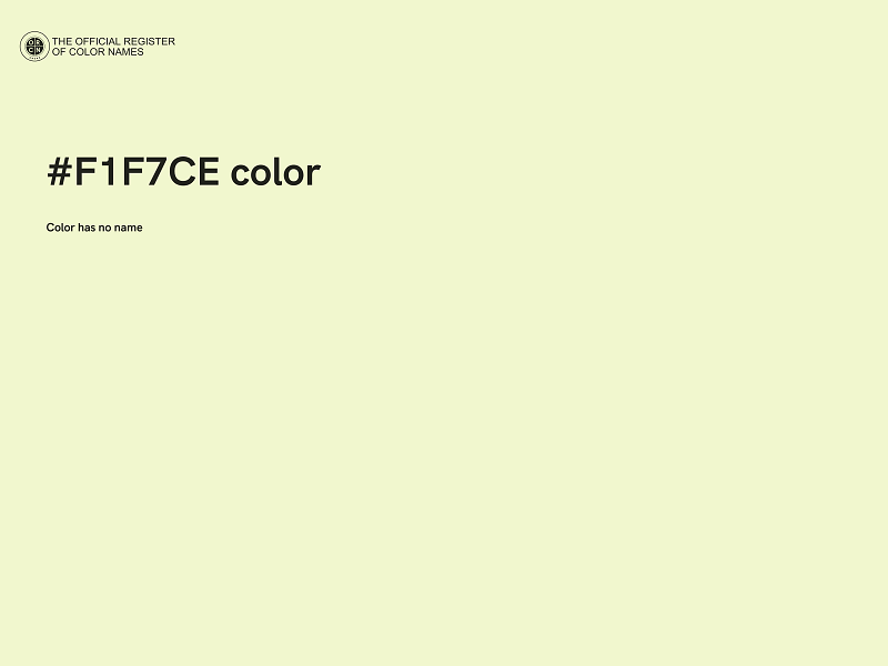 #F1F7CE color image