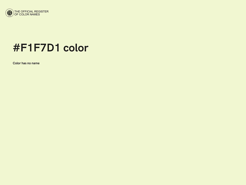 #F1F7D1 color image