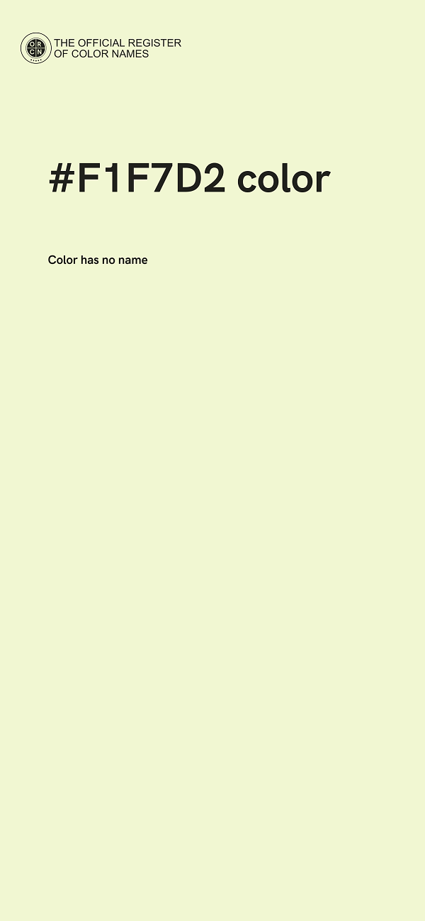 #F1F7D2 color image