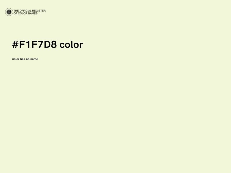 #F1F7D8 color image