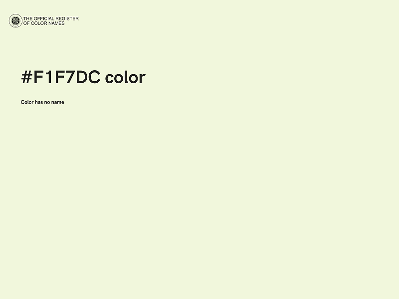 #F1F7DC color image