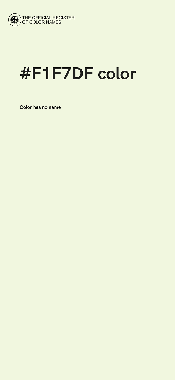 #F1F7DF color image