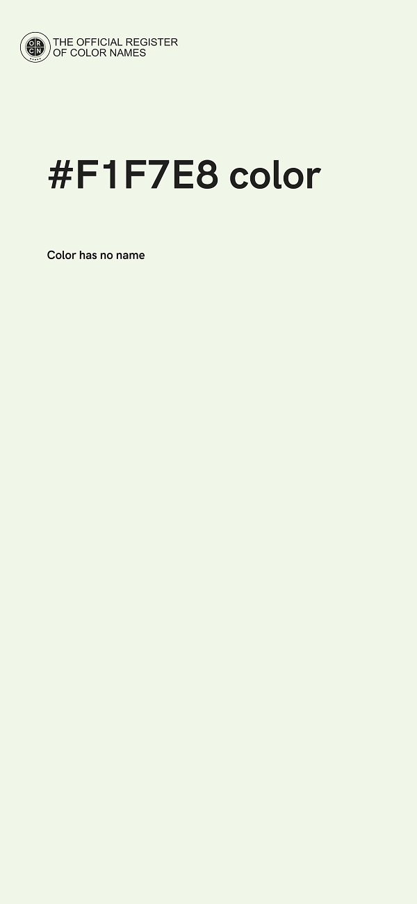 #F1F7E8 color image
