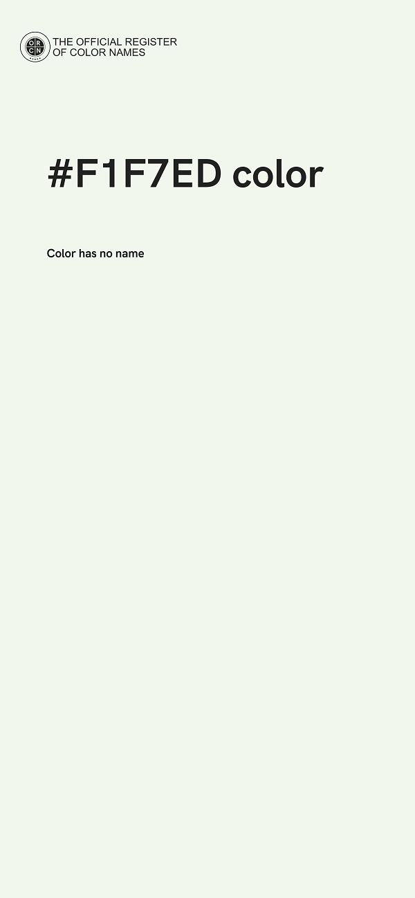 #F1F7ED color image