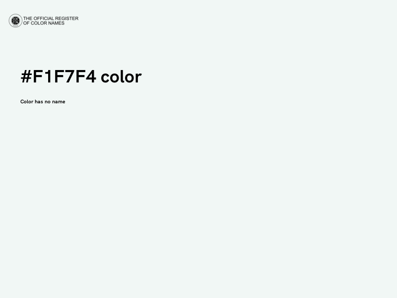 #F1F7F4 color image