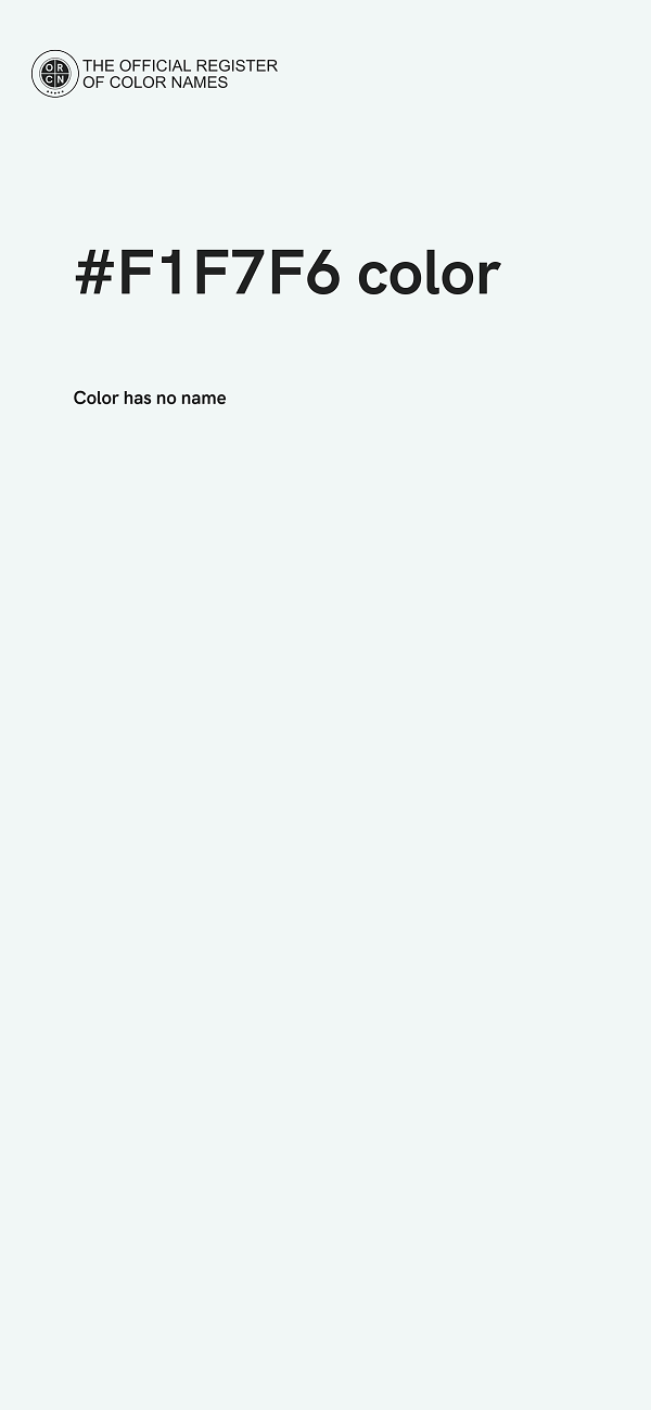 #F1F7F6 color image