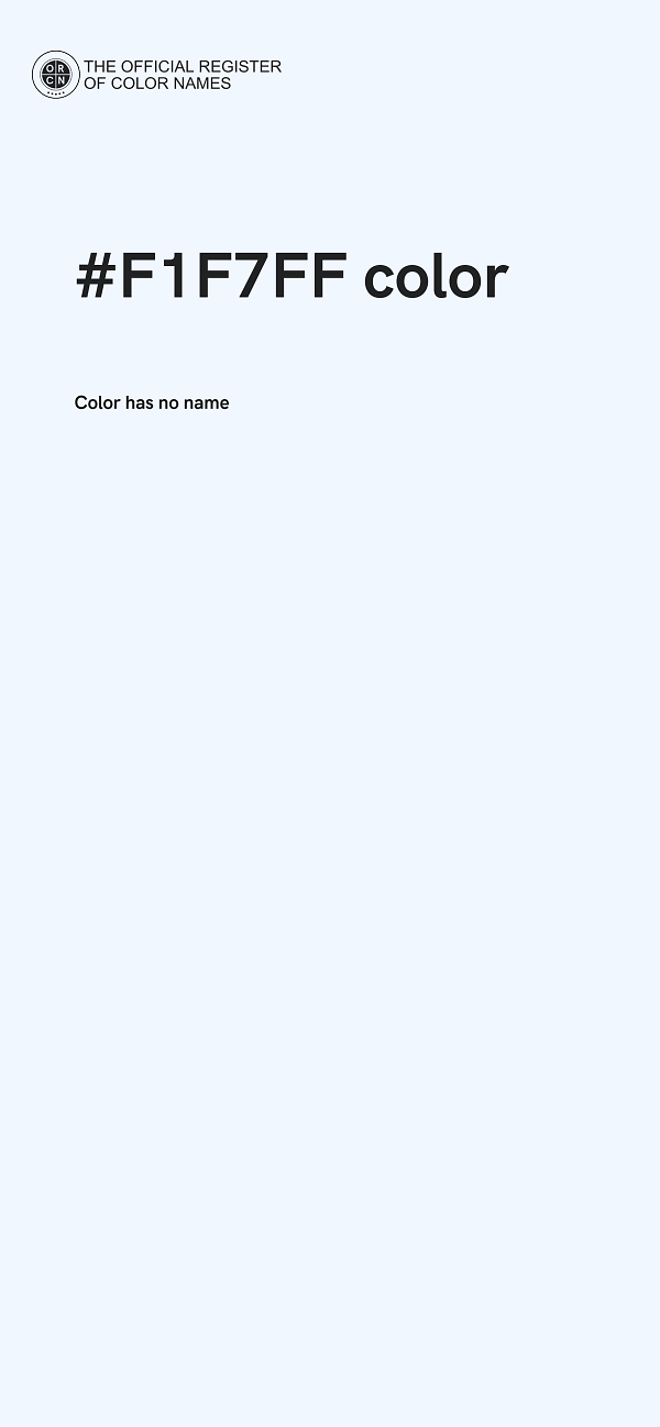 #F1F7FF color image