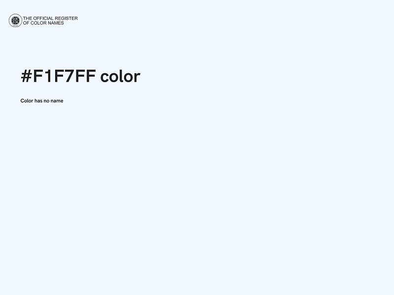 #F1F7FF color image