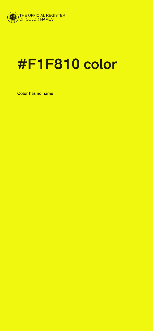 #F1F810 color image