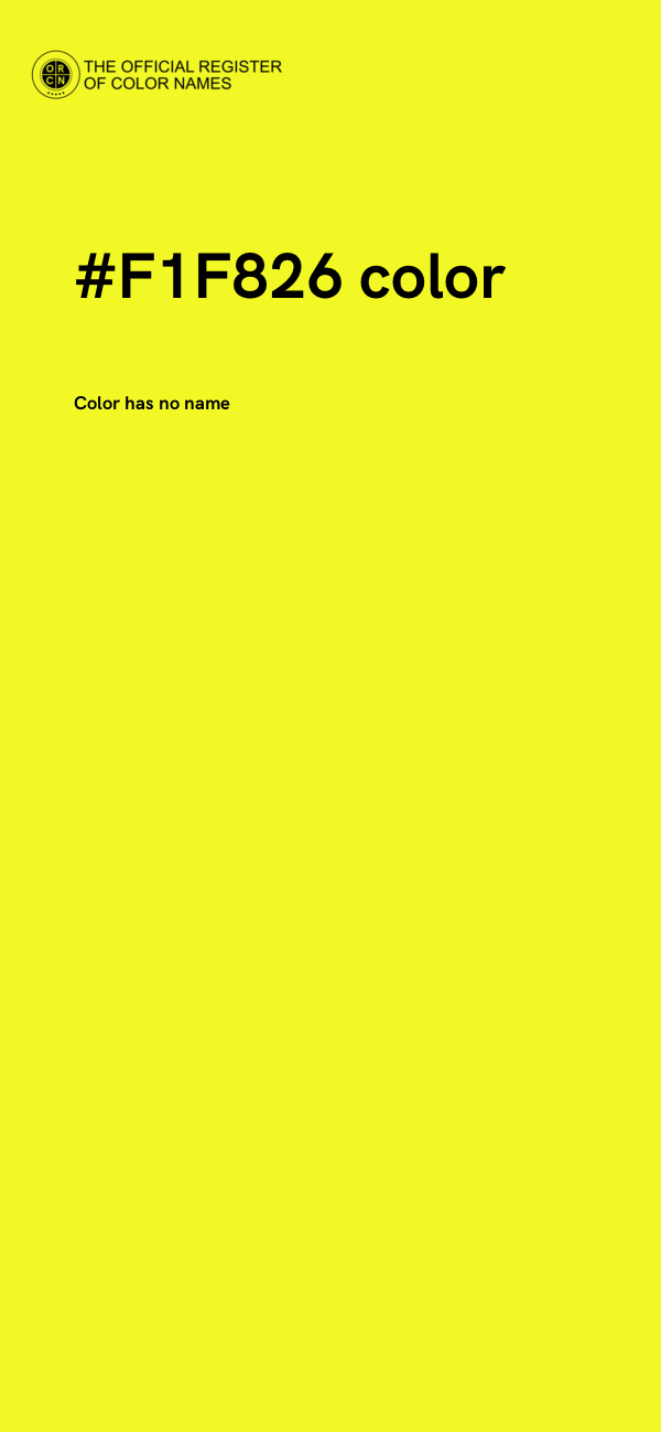 #F1F826 color image