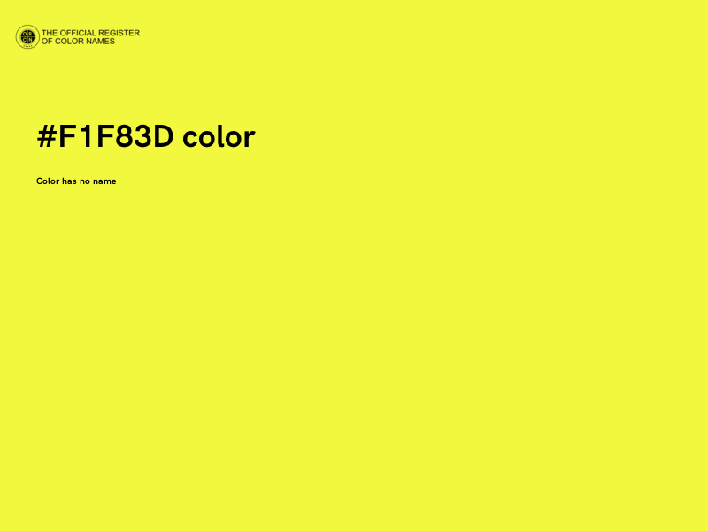 #F1F83D color image