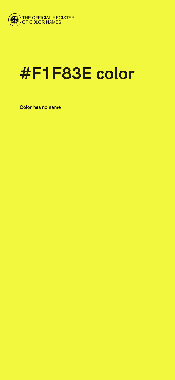 #F1F83E color image