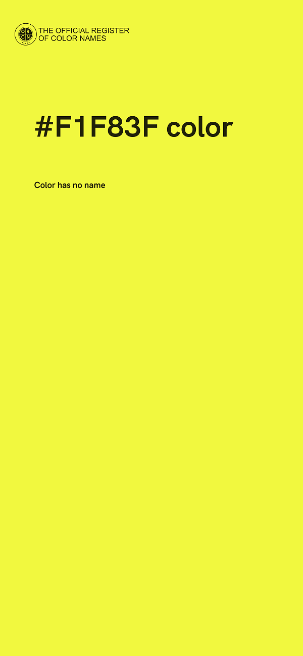 #F1F83F color image
