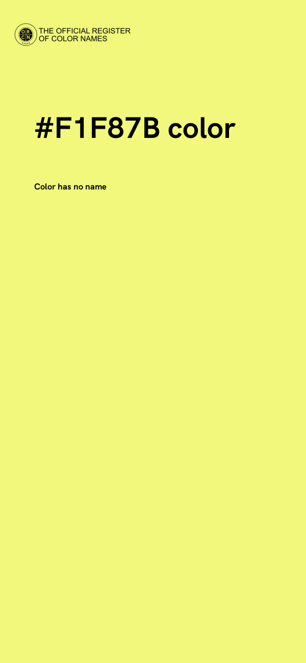 #F1F87B color image