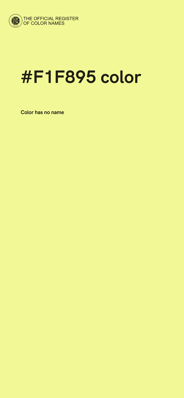 #F1F895 color image