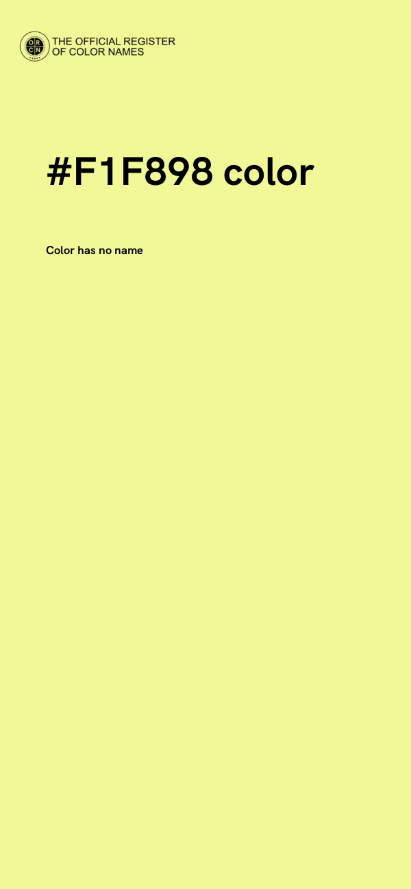 #F1F898 color image