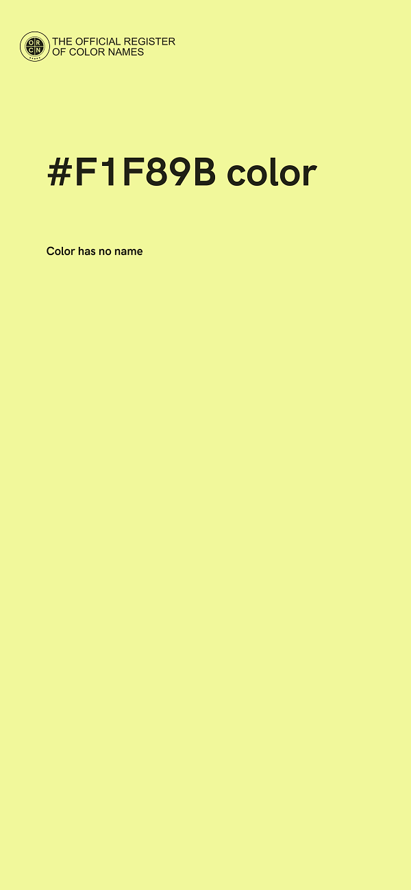 #F1F89B color image