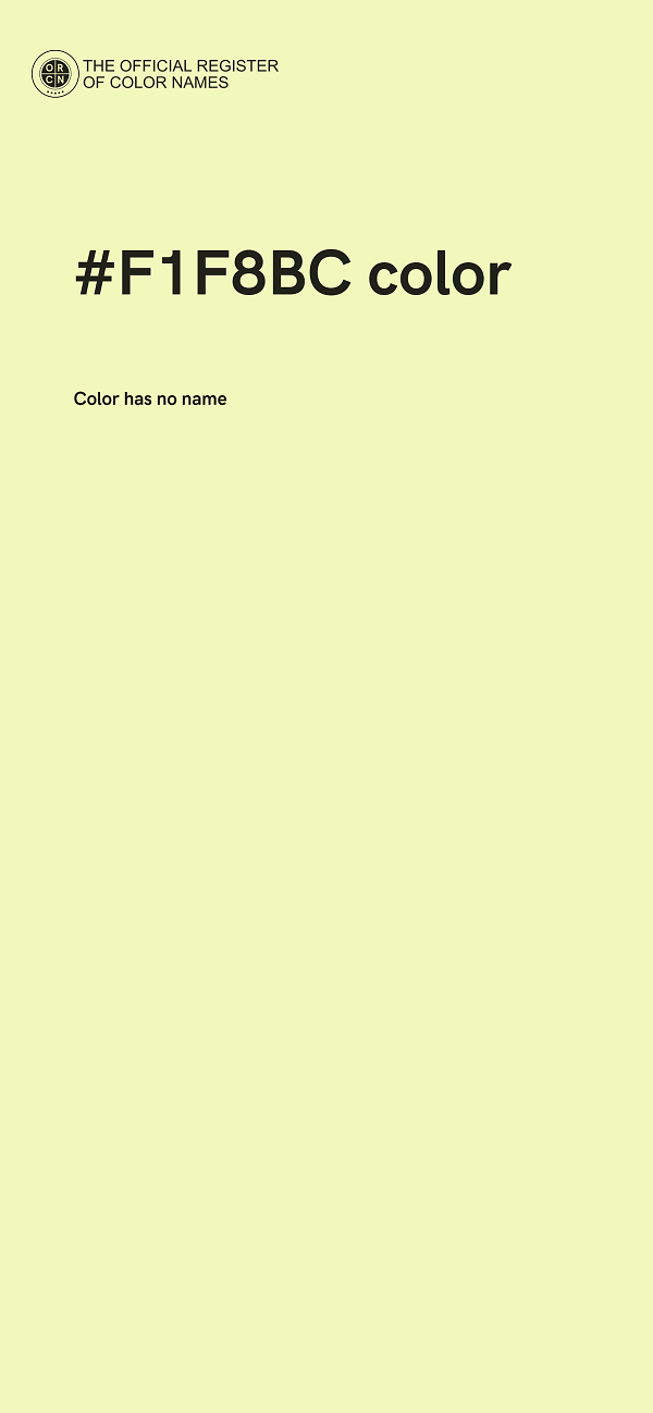 #F1F8BC color image