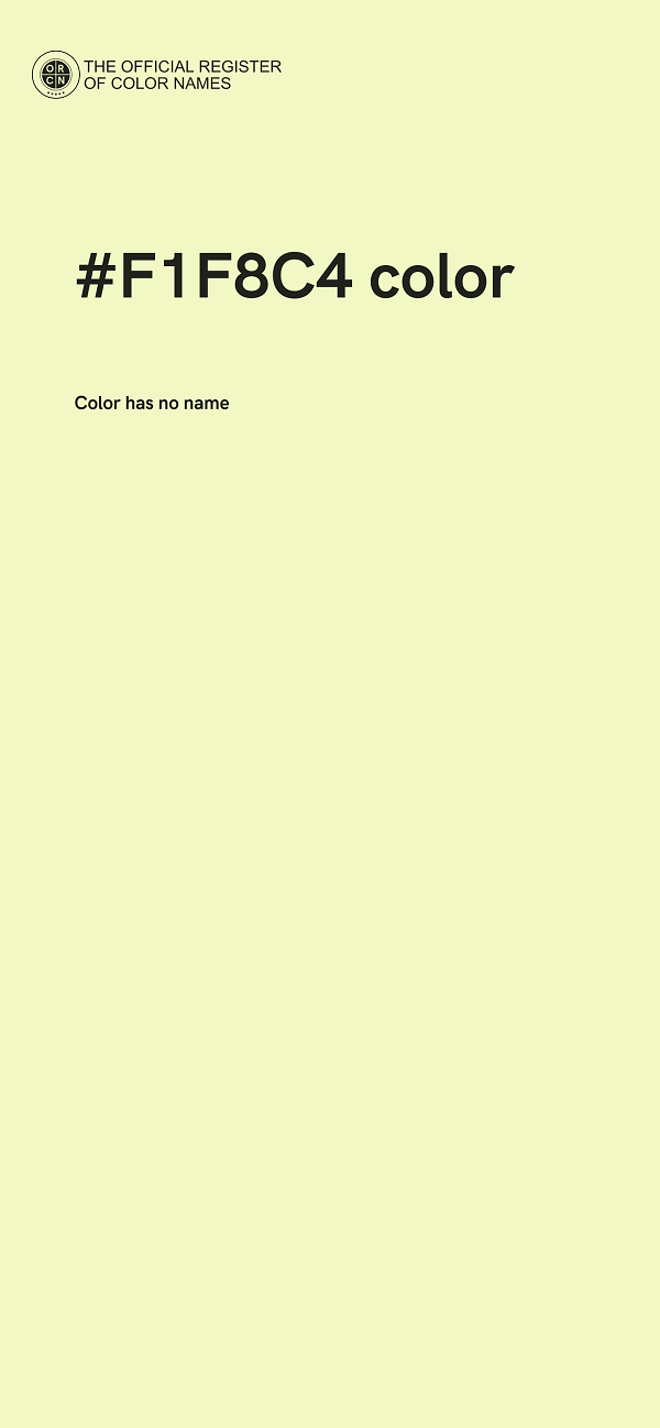 #F1F8C4 color image
