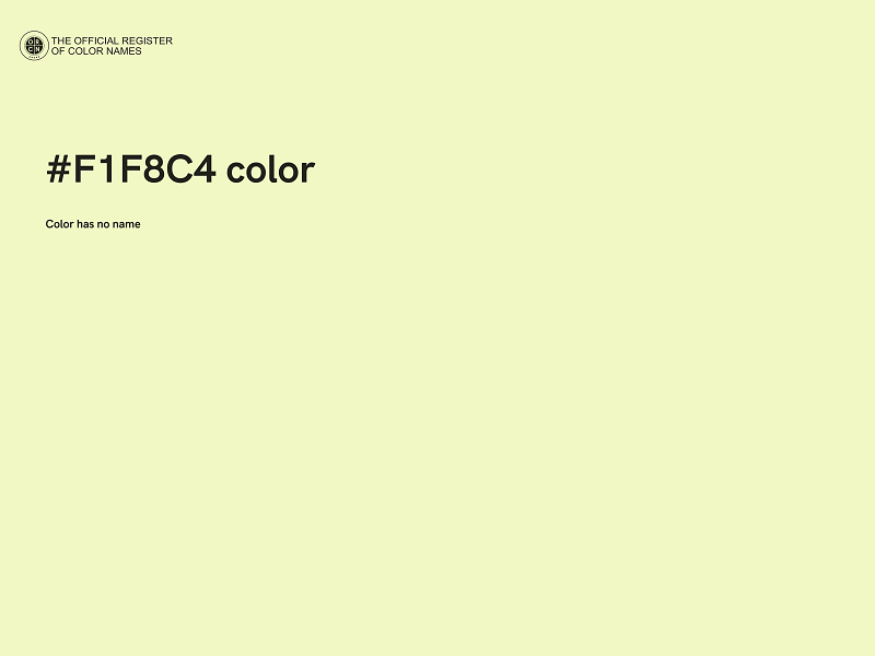 #F1F8C4 color image
