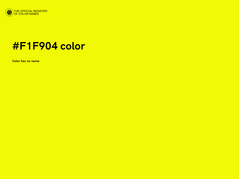 #F1F904 color image