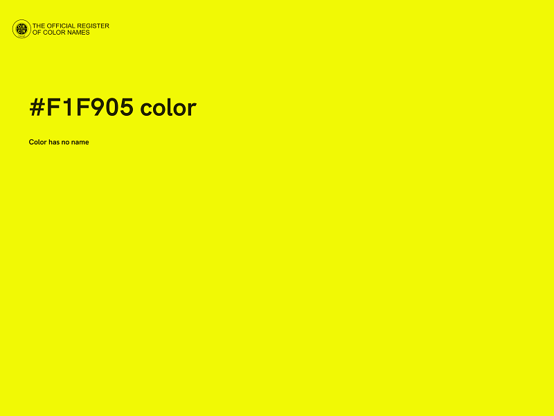 #F1F905 color image