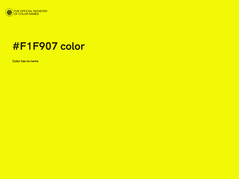 #F1F907 color image