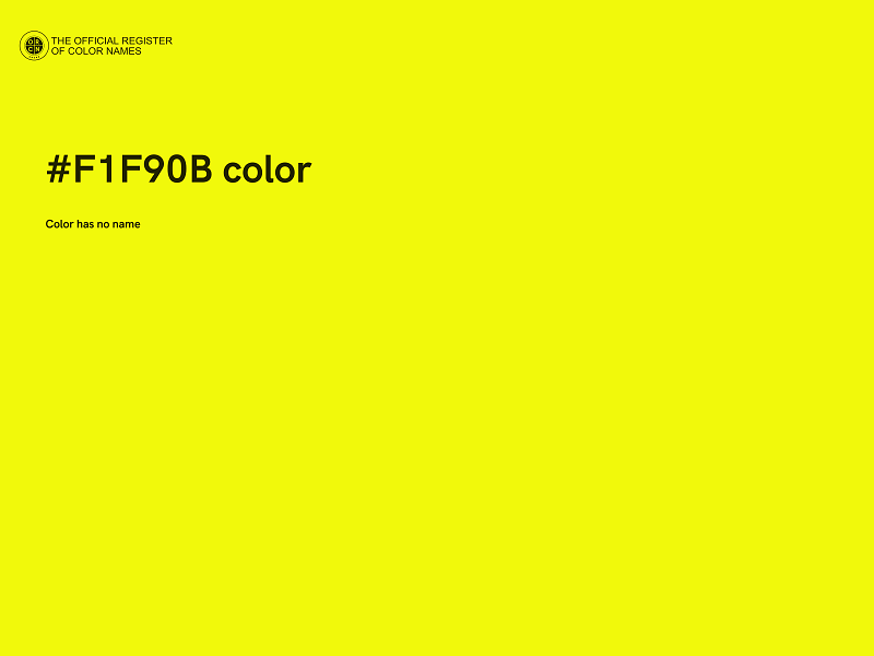 #F1F90B color image